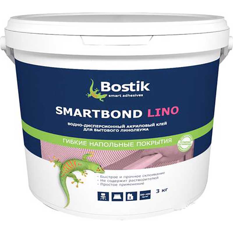 Клей д/ковролина SMARTBOND TEXTILE 3кг Bostik