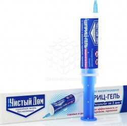***Гель "ЧИСТЫЙ ДОМ" от тараканов и муравьев шприц 20мл (24724) (45) 02-303