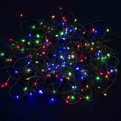 Гирлянда электрич.СНОУ БУМ Вьюн 14м, 180LED мультицвет темный провод 220в
