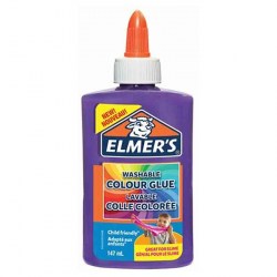 Клей для слаймов канцелярский цветной (непрозрачный) ELMERS Opaque Glue, 147 мл, фиолетовый